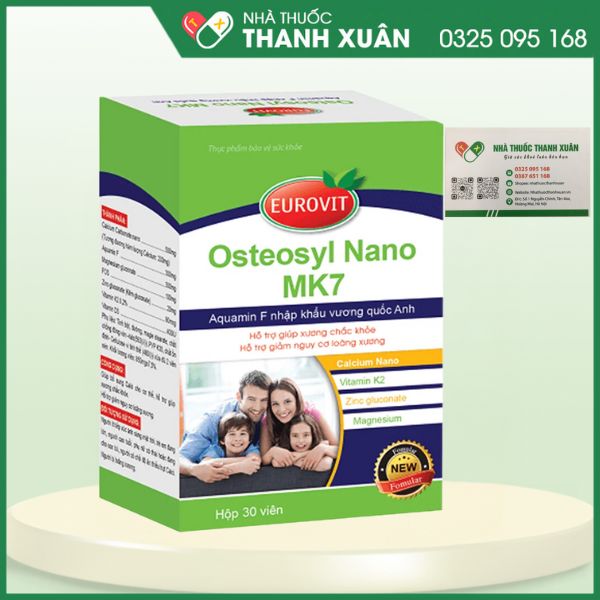 Osteosyl Nano MK7 - Bổ sung Calci cho cơ thể, hỗ trợ giúp xương chắc khỏe